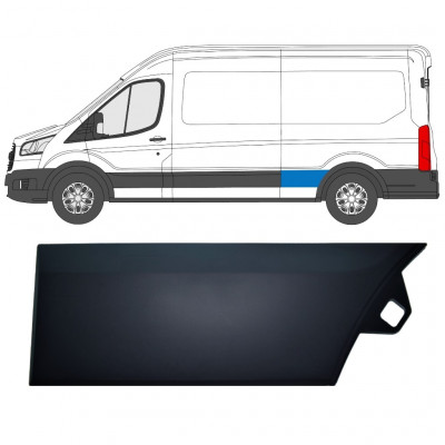 Modanatura laterale parafango posteriore per Ford Transit 2014- / Sinistra 11687