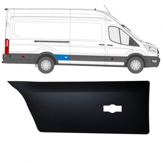 Modanatura laterale parafango posteriore per Ford Transit 2014- / Destra 11721