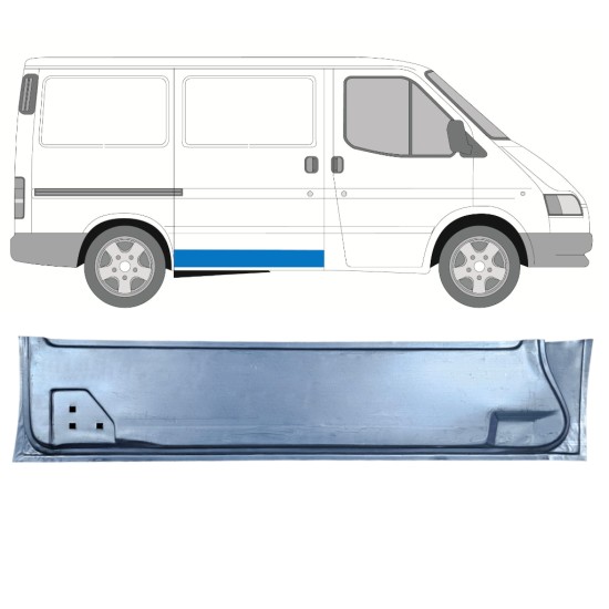 Pannello di riparazione porta scorrevole interno per Ford Transit 1986-2000 / Destra 16021