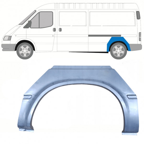 Pannello di riparazione parafango posteriore per Ford Transit 1986-2000 / Sinistra 8441