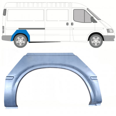 Pannello di riparazione parafango posteriore per Ford Transit 1986-2000 / Destra 8440