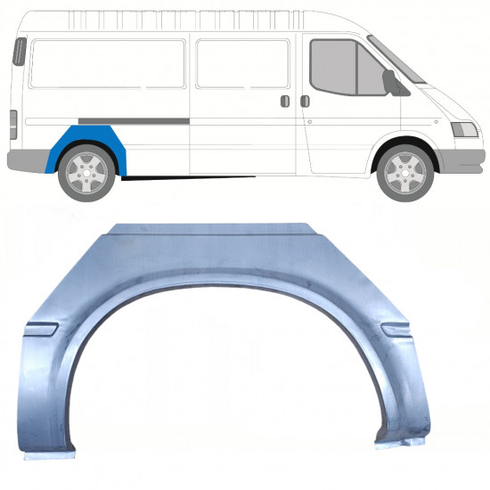 Pannello di riparazione parafango posteriore per Ford Transit 1986-2000 / Destra 8440