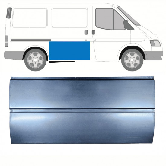 Pannello di riparazione porta scorrevole esterno per Ford Transit 1986-2000 / Destra 8451