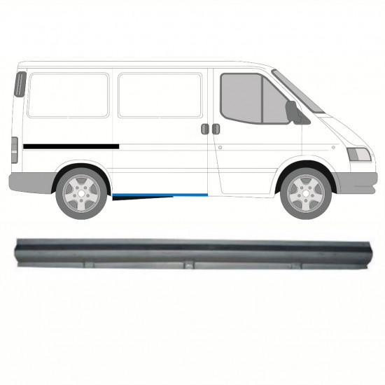 Pannello di riparazione sottoporta porta scorrevole per Ford Transit 1986-2000 / Destra 8807