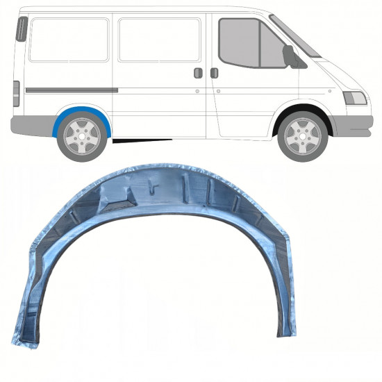 Pannello di riparazione arco ruota posteriore interno per Ford Transit 1986-2000 / Destra 8819