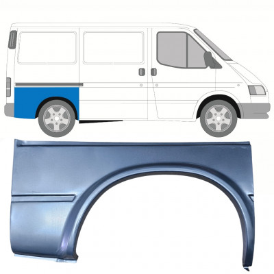 Pannello di riparazione parafango posteriore per Ford Transit 1986-2000 / Destra 8817