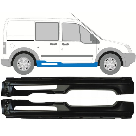 Sottoporta Lamiera Completo per Ford Transit Connect 2003-2013 / Sinistra+Destra / Set 17150