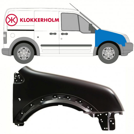 Parafango anteriore per Ford Transit Connect 2003-2013 / Destra 10789