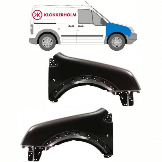 Parafango anteriore per Ford Transit Connect 2003-2013 / Sinistra+Destra / Set 10791