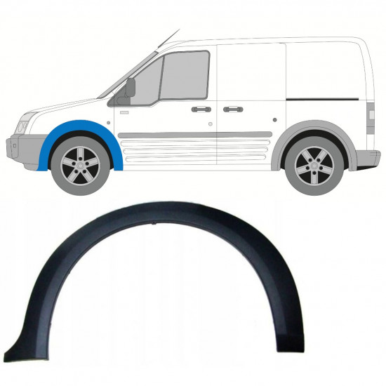 Modanatura parafango anteriore per Ford Transit Connect 2003-2013 / Sinistra 9320