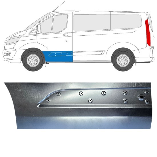 Pannello di riparazione porta anteriore per Ford Transit Custom 2013-2023 / Sinistra 15966