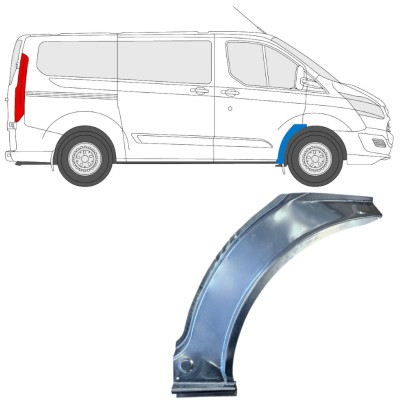Pannello di riparazione parafango anteriore per Ford Transit Custom 2013-2023 / Destra 15968