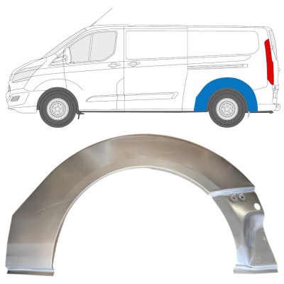 Pannello di riparazione parafango posteriore per Ford Transit Custom 2013-2023 / Sinistra 14648