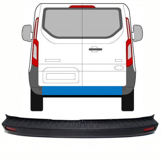 Paraurti posteriore per Ford Transit Custom 2013-2023 8361