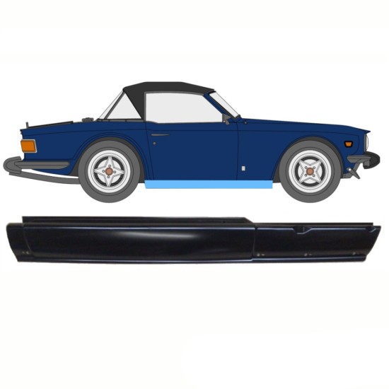 Sottoporta Lamiera Completo per Triumph TR6 1969-1976 / Destra 10760