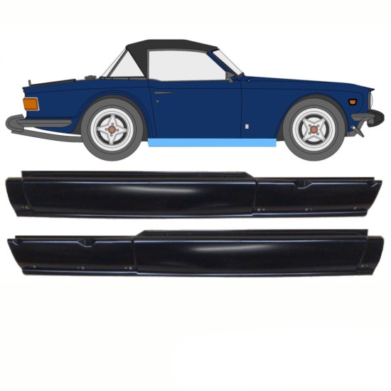 Sottoporta Lamiera Completo per Triumph TR6 1969-1976 / Sinistra+Destra / Set 10762
