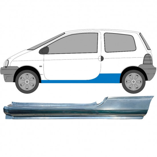 Sottoporta Lamiera Completo per Renault Twingo 1993-2007 / Sinistra 6973