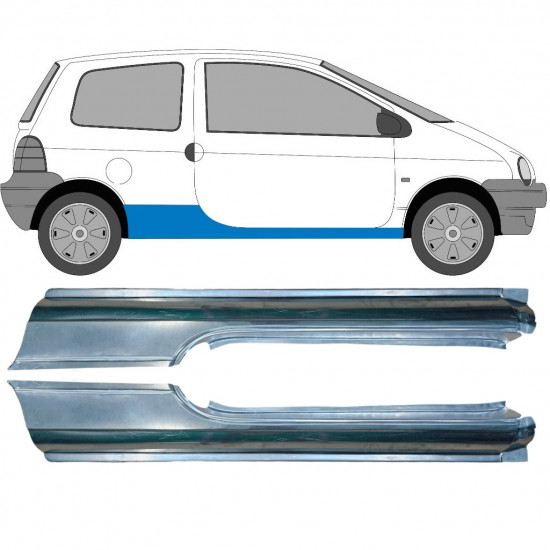 Sottoporta Lamiera Completo per Renault Twingo 1993-2007 / Sinistra+Destra / Set 9523