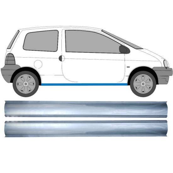 Pannello di riparazione sottoporta lamiera per Renault Twingo 1993-2007 / Sinistra+Destra / Set 16149
