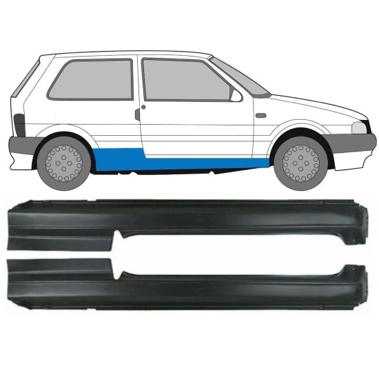 Sottoporta Lamiera Completo per Fiat Uno 1983-2002 / Sinistra+Destra / Set 16718