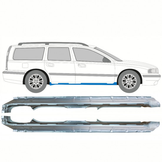 Sottoporta Lamiera Completo per Volvo S70 V70 2000-2007 / Sinistra+Destra / Set 10344