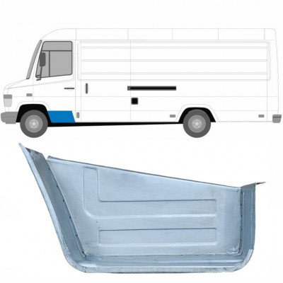 Pannello di riparazione gradino anteriore per Mercedes Vario 1996- / Sinistra 6282
