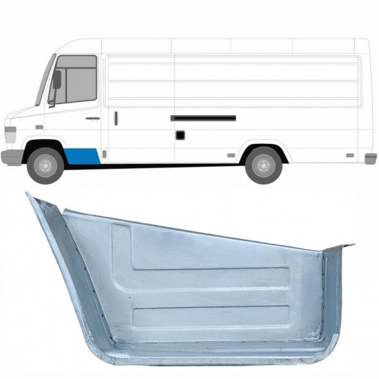 Pannello di riparazione gradino anteriore per Mercedes Vario 1996- / Sinistra 6282