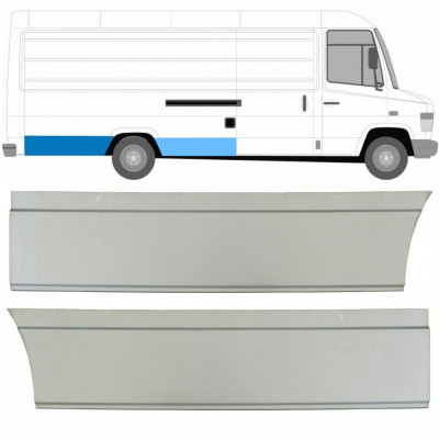 Pannello di riparazione parafango posteriore per Mercedes Vario 1996- / Destra / Set 8545