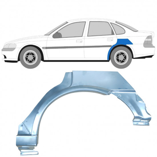 Pannello di riparazione parafango posteriore per Opel Vectra B 1995-2002 / Sinistra 6890