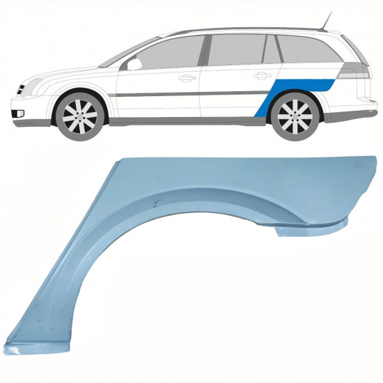 Pannello di riparazione parafango posteriore per Opel Vectra B 1995-2002 / Sinistra 8603