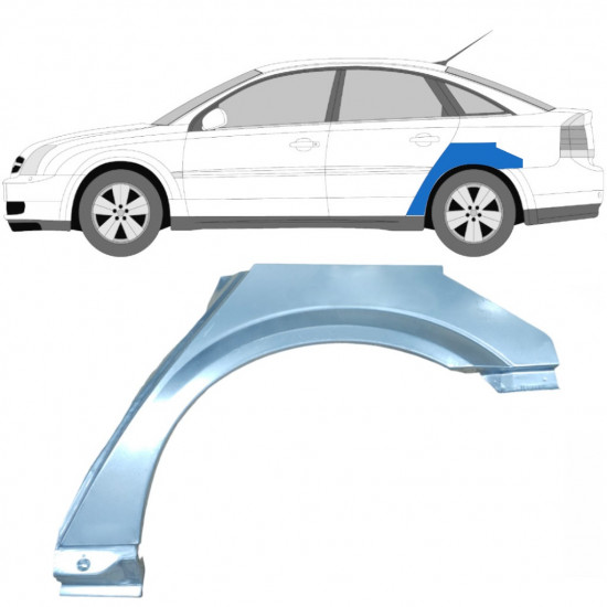 Pannello di riparazione parafango posteriore per Opel Vectra C 2002-2009 / Sinistra / COMBI 6894