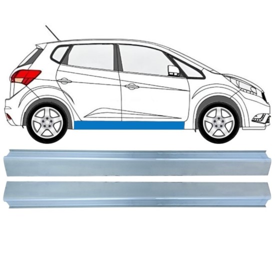 Pannello di riparazione sottoporta inferiore per Kia Venga 2010-2019 / Sinistra+Destra / Set 16887