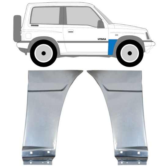 Pannello di riparazione parafango anteriore per Suzuki Vitara 1988-1998 / Sinistra+Destra / Set 14640