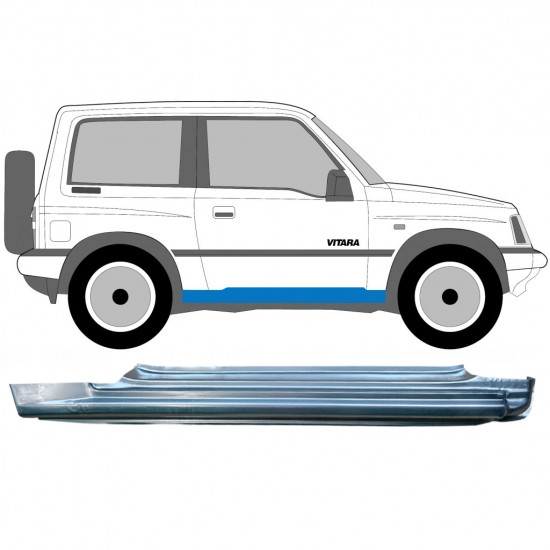 Sottoporta Lamiera Completo per Suzuki Vitara 1988-1998 / Destra 7041