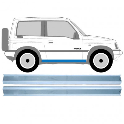 Pannello di riparazione sottoporta lamiera per Suzuki Vitara 1988-1998 / Sinistra+Destra / Set 10609