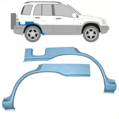 Pannello di riparazione parafango posteriore per Suzuki Grand Vitara 1997-2005 / Sinistra+Destra / Set 11227