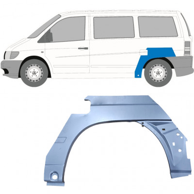 Pannello di riparazione parafango posteriore per Mercedes Vito I W638 1996-2003 / Sinistra 6799