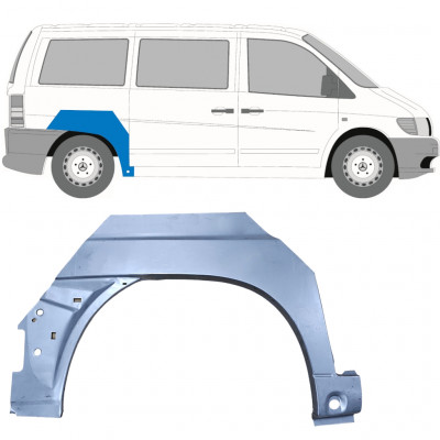 Pannello di riparazione parafango posteriore per Mercedes Vito I W638 1996-2003 / Destra 6798