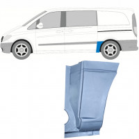 Pannello di riparazione sezione anteriore inferiore parafango posteriore per Mercedes Vito W639 2003-2014 / Sinistra 6795