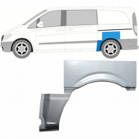 Pannello di riparazione parafango posteriore per Mercedes Vito W639 2003-2014 / Sinistra / Set 9278
