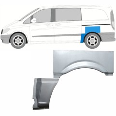 Pannello di riparazione parafango posteriore per Mercedes Vito W639 2003-2014 / Sinistra / Set 9278