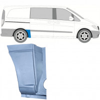 Pannello di riparazione sezione anteriore inferiore parafango posteriore per Mercedes Vito W639 2003-2014 / Destra 6794