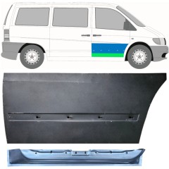 Lamiera di riparazione interno ed esterno porta anteriore per Mercedes Vito I W638 1996-2003 / Destra / Set 12014