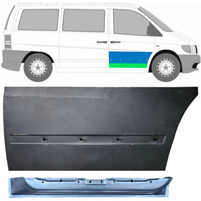 Lamiera di riparazione interno ed esterno porta anteriore per Mercedes Vito I W638 1996-2003 / Destra / Set 12014
