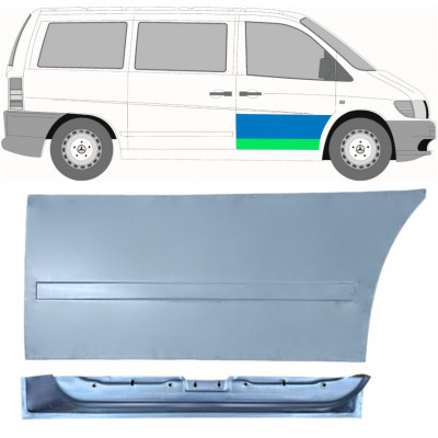Lamiera di riparazione interno ed esterno porta anteriore per Mercedes Vito I W638 1996-2003 / Destra / Set 12016