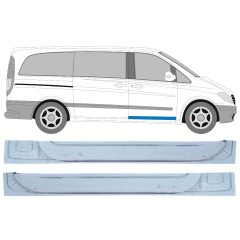 Pannello di riparazione porta anteriore interno per Mercedes Vito W639 2003-2014 / Sinistra+Destra / Set 12644