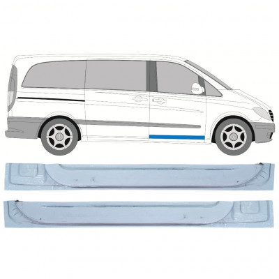 Pannello di riparazione porta anteriore interno per Mercedes Vito W639 2003-2014 / Sinistra+Destra / Set 12644