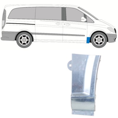 Pannello di riparazione parafango anteriore per Mercedes Vito W639 2003-2014 / Destra 16809