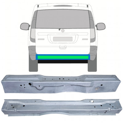 Lamiera di riparazione sezione posteriore interna ed esterna per Mercedes Vito W639 2003-2014 / Set 12561