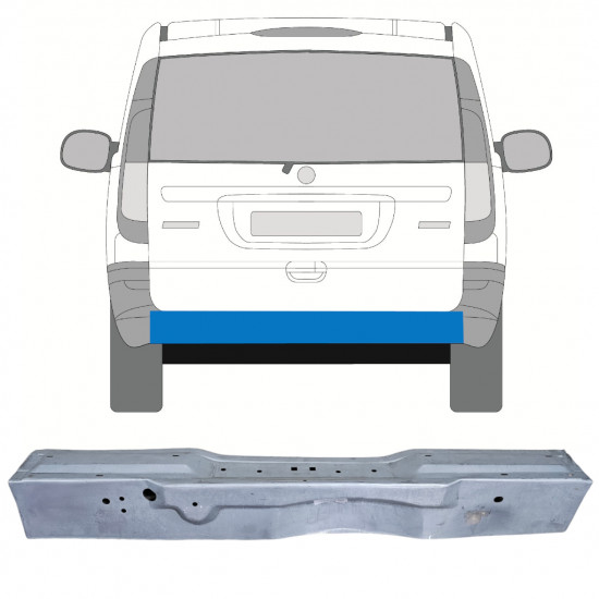 Pannello di riparazione posteriore esterno per Mercedes Vito W639 2003-2014 12559